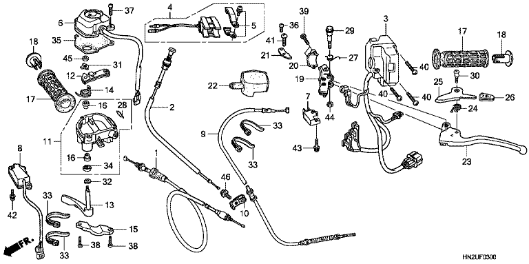 HANDLE LEVER/SWITCH/CABLE