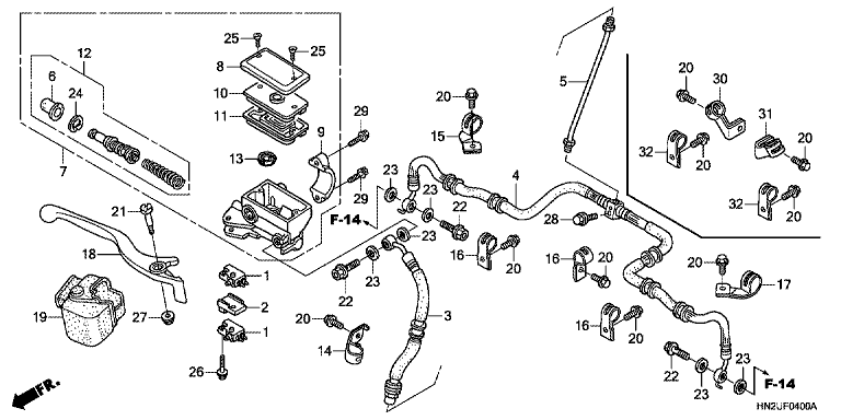 FRONT BRAKE MASTER CYLINDER