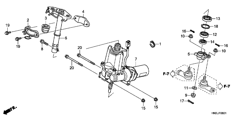 STEERING SHAFT (TRX500FPA)