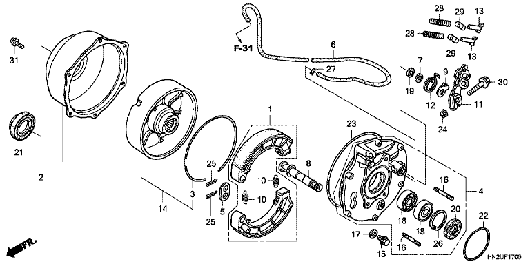 REAR BRAKE PANEL