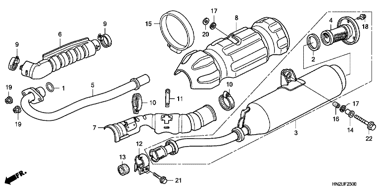 EXHAUST MUFFLER
