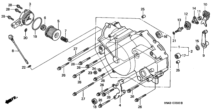 FRONT CRANKCASE COVER (1)