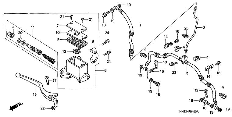 FR. BRAKE MASTER CYLINDER