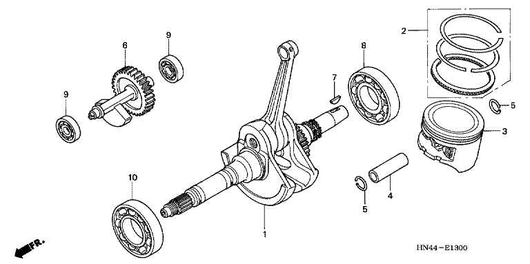 CRANK SHAFT/PISTON