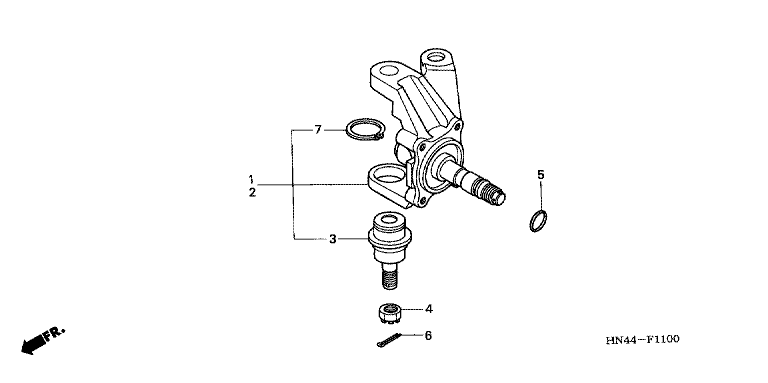 KNUCKLE (TRX350TM/TE)