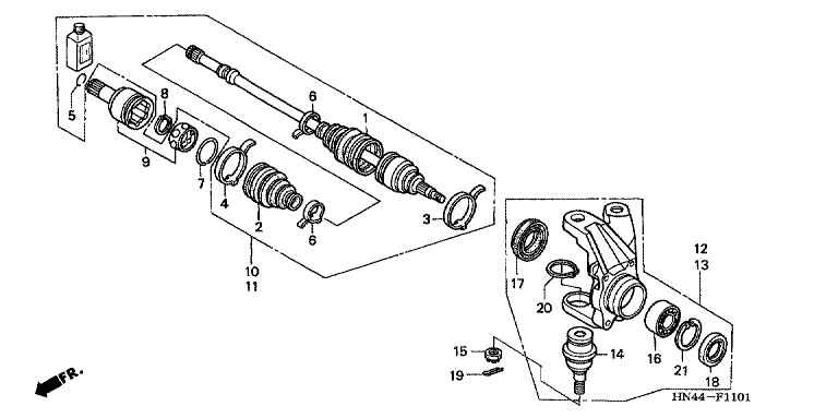 KNUCKLE (TRX350FM/FE)