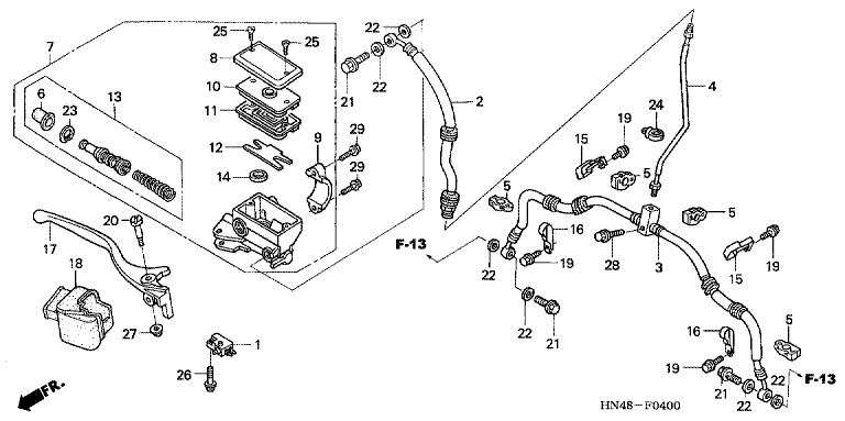 FR. BRAKE MASTER CYLINDER