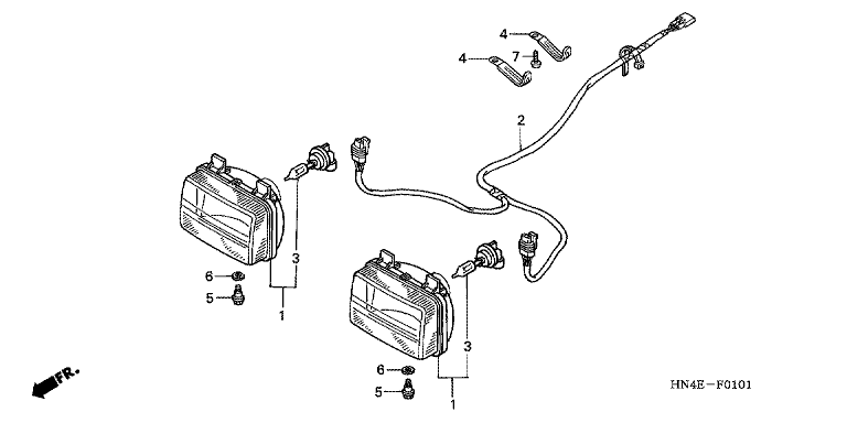 HEADLIGHT (TRX350FM/FE)