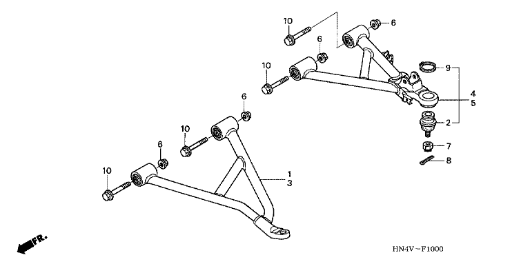 FRONT ARM (TRX350TM/TE)