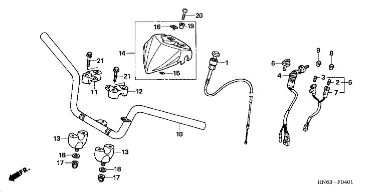 HANDLE BAR (TRX250EX6/7/8)