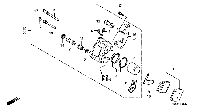 FRONT BRAKE CALIPER