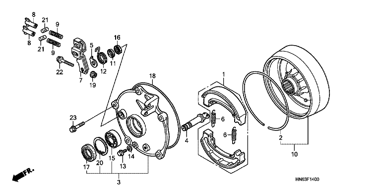 REAR BRAKE DRUM