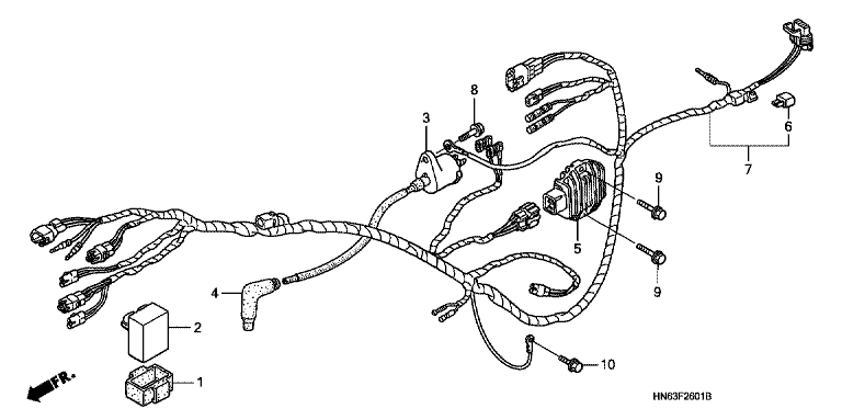 WIRE HARNESS (TRX250EX6/7)
