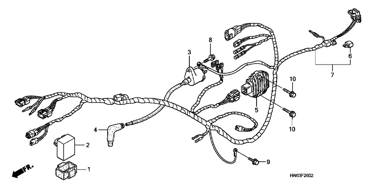 WIRE HARNESS (TRX250EX8)