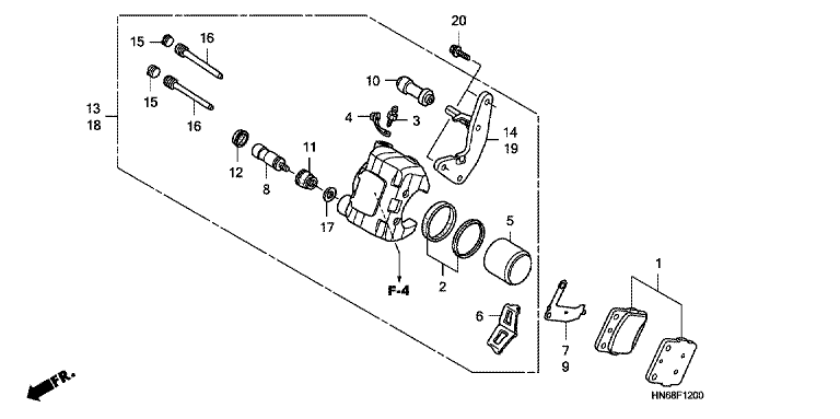 FRONT BRAKE CALIPER