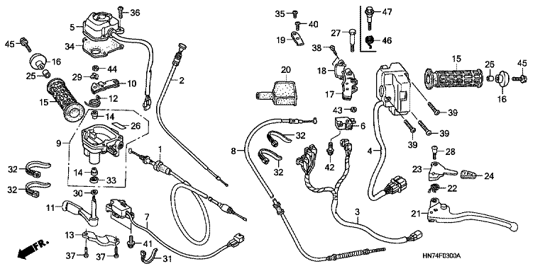 HANDLE LEVER/SWITCH/CABLE