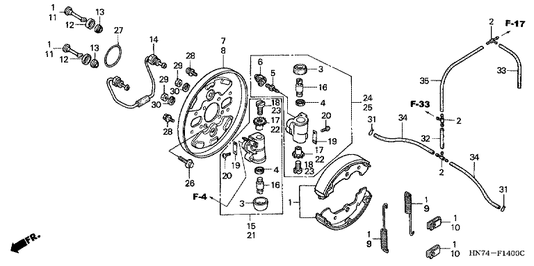 FRONT BRAKE PANEL