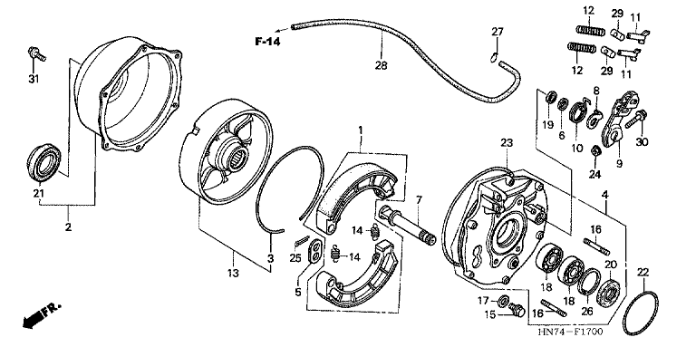 REAR BRAKE PANEL