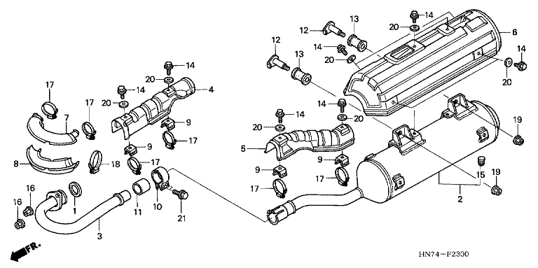 EXHAUST MUFFLER