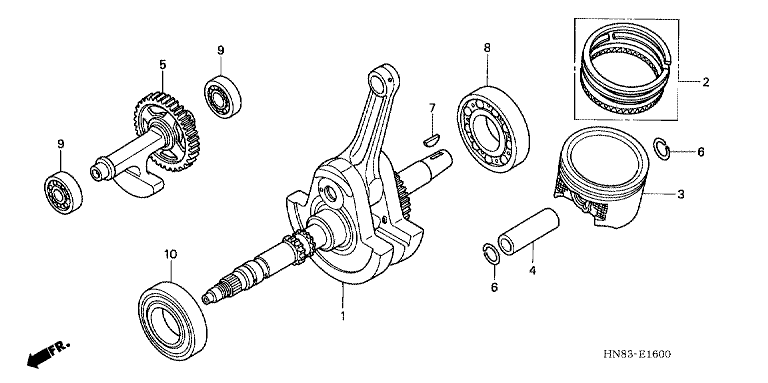 CRANK SHAFT/PISTON
