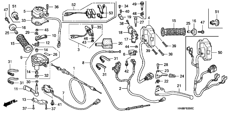 HANDLE LEVER/SWITCH/CABLE