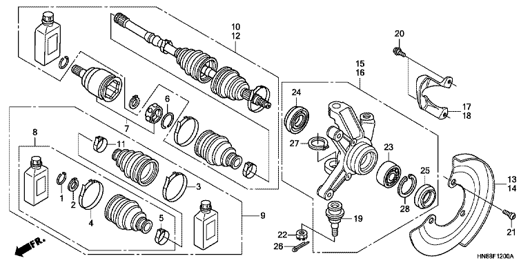 FRONT KNUCKLE