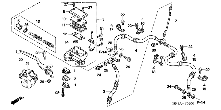 FR. BRAKE MASTER CYLINDER