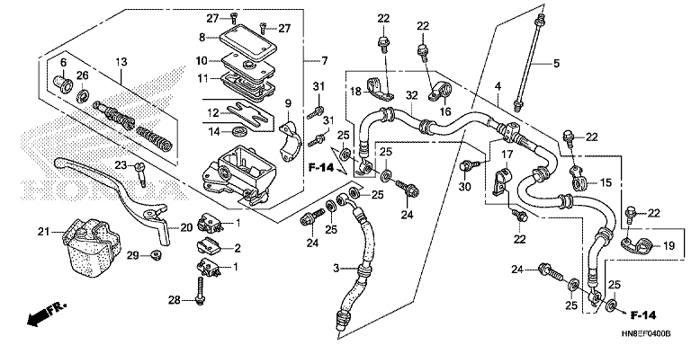 FRONT BRAKE MASTER CYLINDER