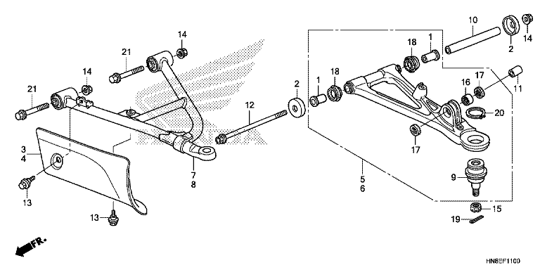 FRONT ARM (TRX680FAE)