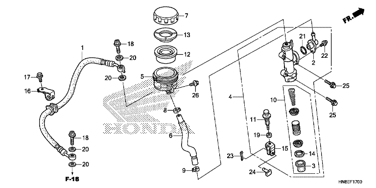 REAR BRAKE MASTER CYLINDER