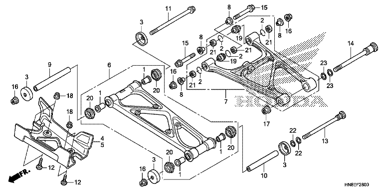 REAR ARM (TRX680FAE)