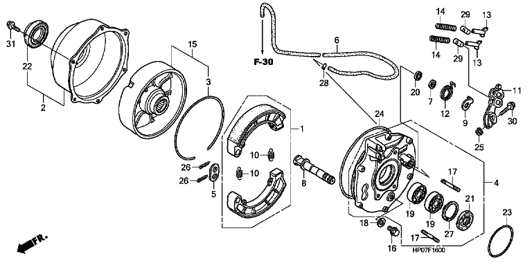 REAR BRAKE PANEL