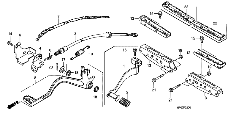 FOOTPEG/FOOTREST/PEDAL