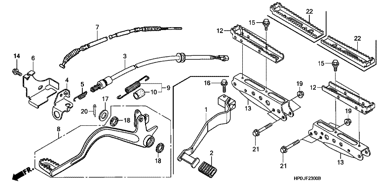 FOOTPEG/FOOTREST/PEDAL