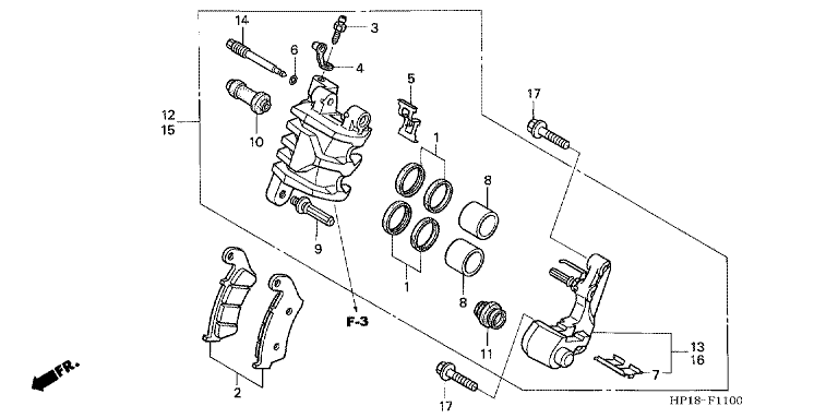 FRONT BRAKE CALIPER