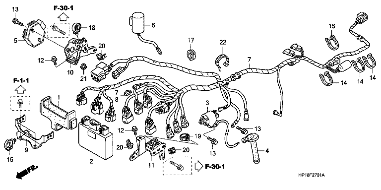 WIRE HARNESS (TRX450R6,7,8/ER6,7,8)