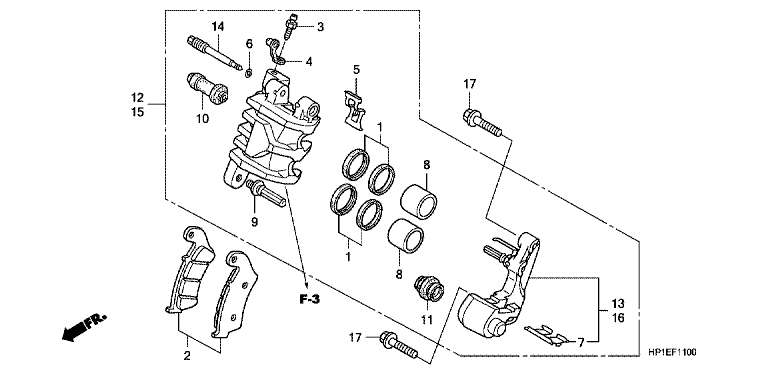 FRONT BRAKE CALIPER