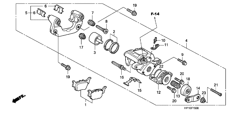 REAR BRAKE CALIPER
