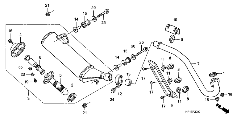 EXHAUST MUFFLER