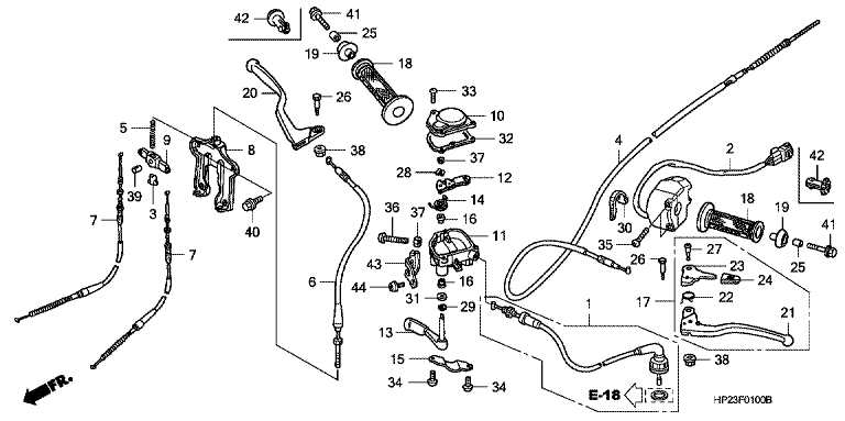 HANDLE LEVER/SWITCH/CABLE
