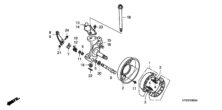 KNUCKLE/FRONT BRAKE PANEL