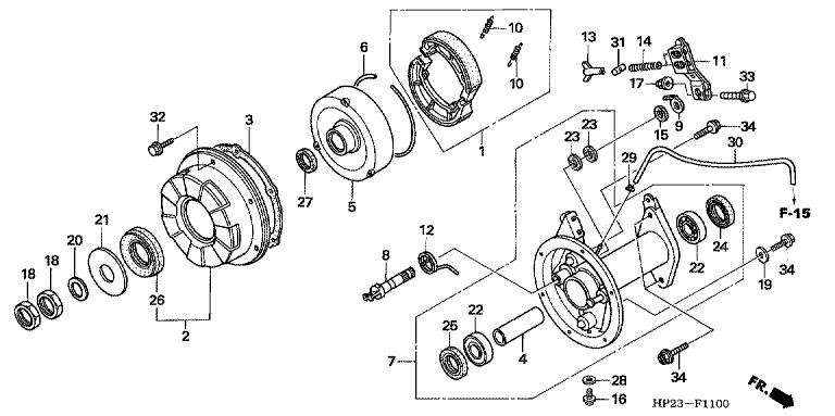 REAR BRAKE PANEL