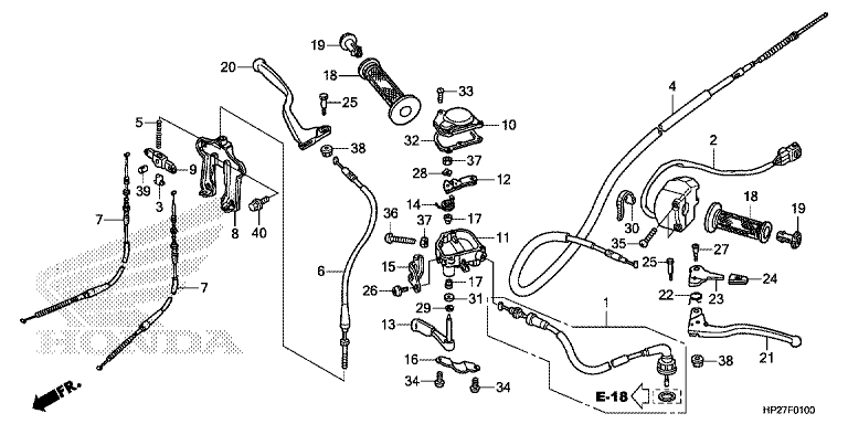 HANDLE LEVER/SWITCH/CABLE