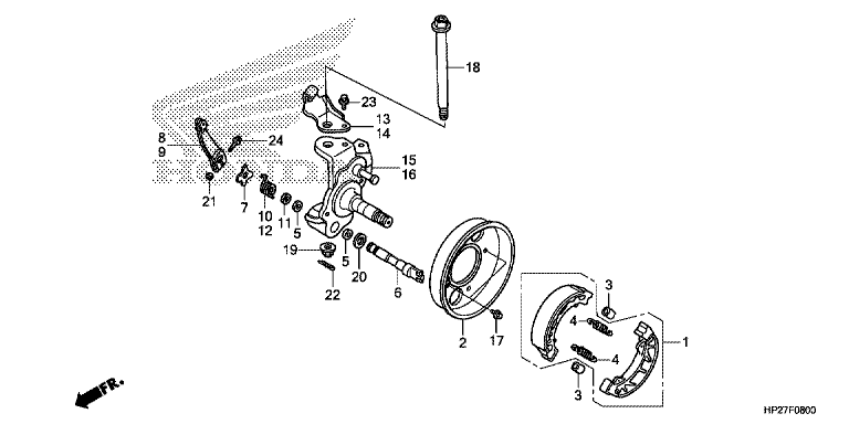 KNUCKLE/FRONT BRAKE PANEL