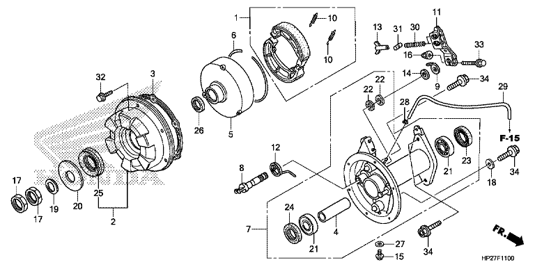 REAR BRAKE PANEL