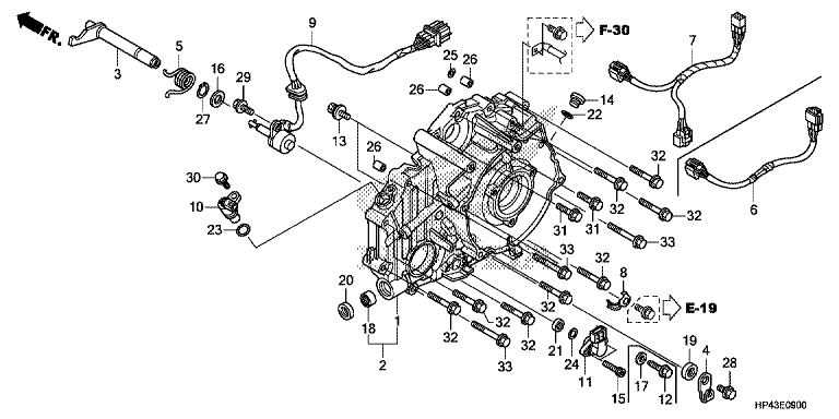 REAR CRANKCASE COVER