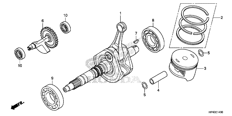 CRANK SHAFT/PISTON