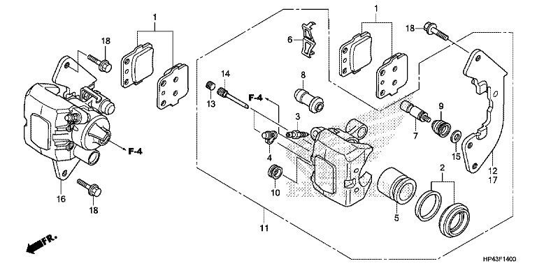 FRONT BRAKE CALIPER