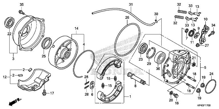 REAR BRAKE PANEL