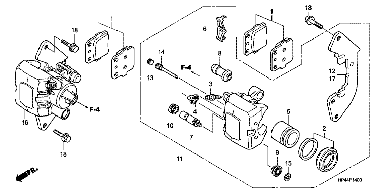 FRONT BRAKE CALIPER